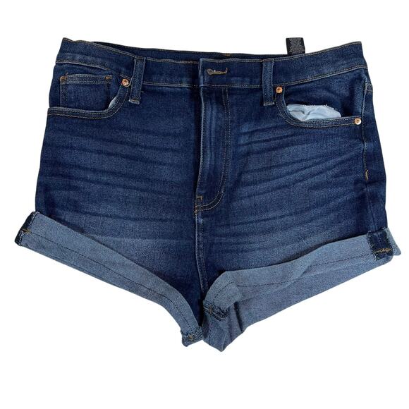 Kendall + Kylie Drifter High Rise Denim Shorts 13/31 Distressed Casual Chic - Picture 1 of 7